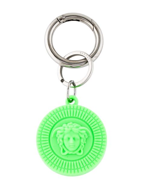 Shop Versace Silicone Medusa Keychain 